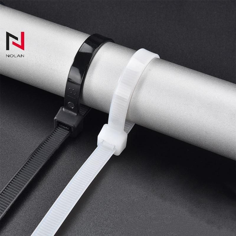 Best Factory Price Nylon66 Cable Tie Black 8" Inch Electrical Nylon Strap Cable Ties Self-Locking Zip Ties White in Stock
