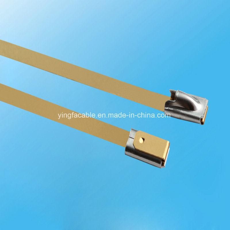 100PCS Strong Stainless Steel Grade Metal Locking Zip Ties 7.9X450mm