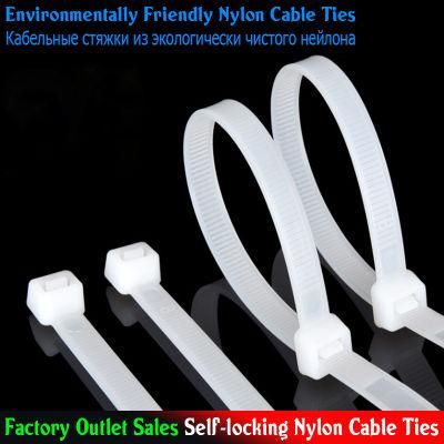 4X250mm Self-Locking Nylon Cable Ties