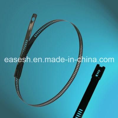 Epoxy Fully-Coated Stainless Steel Ladder Cable Ties (Multi Lock)