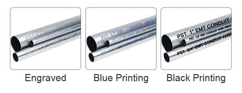 Thinwall Pre Galvanized EMT Tube Metal Conduit Pipe