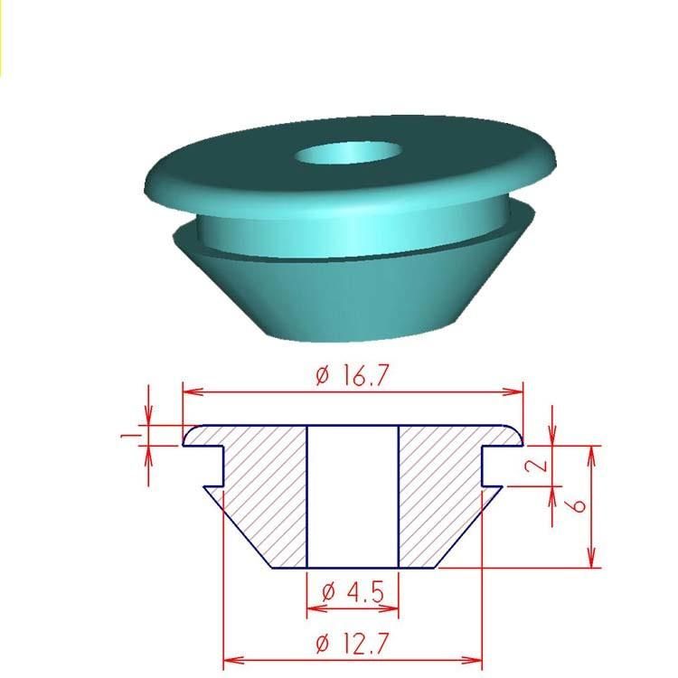 SGS PVC Silicone EPDM NBR Rubber Grommet for Cable Wire Solutions