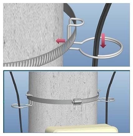 FTTH Cable Stainless Steel Coiling Ring