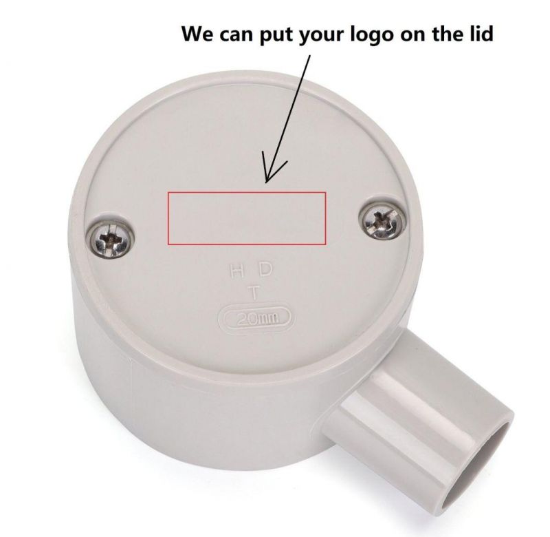 PVC Electrical Pipe Accessories 4 Way Shallow Junction Box