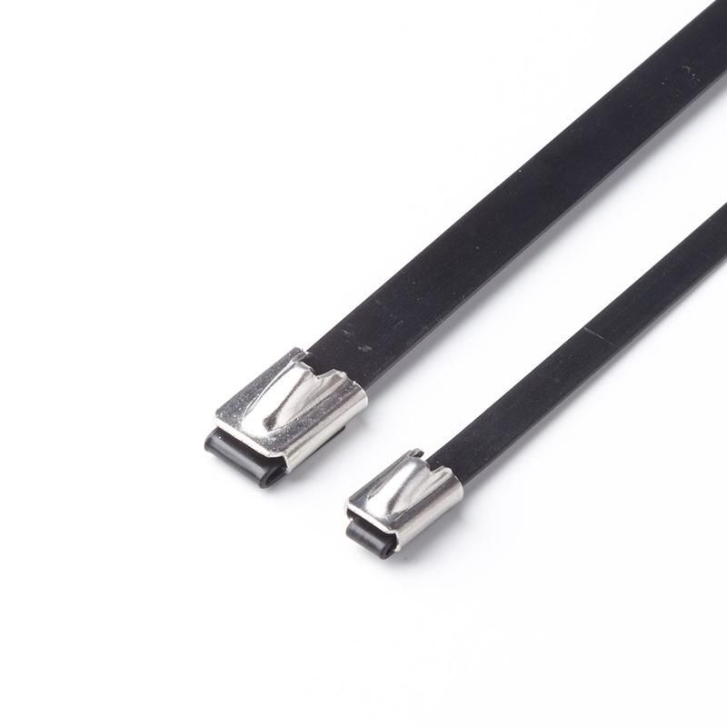 Self Locking Plastic Sprayed 304 Stainless Steel 4.6*300mm Zip Metal Cable Tie Wire Ties Complete Specifications