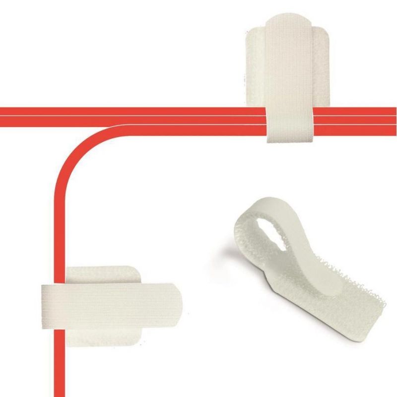 High Quality Cord Organizer Hook and Loop Wire Clips Cord Holder Self-Adhesive Cable Clamp for Wall, Desk