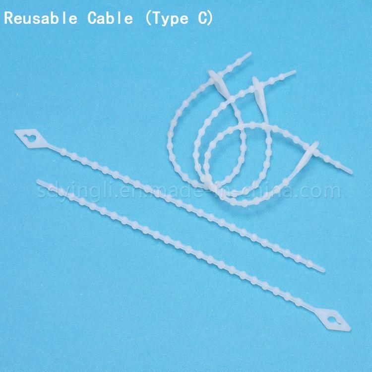 Reusable PA66 Nylon Cable Tie for Commodity Use