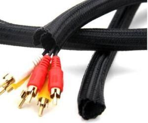 Self Closing, Open Tubular Shape Pet Monofilament and Multifilament Fibre Knitted Sleeves Protection for Automotive