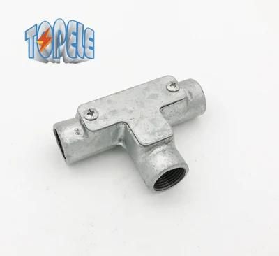 20mm 25mm 32mm Malleable Channel Inspection Tee Elbow