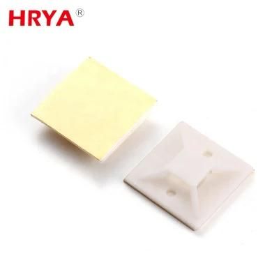 Different Types Professional Cable Tie Mount Nylon Self Adhesive Cable Tie Mounts Base