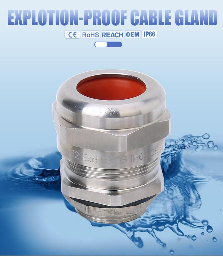 New Products Explosion Proof Gland Brass Nickel Cable Gland