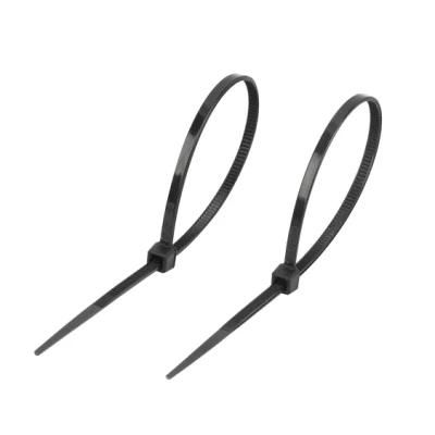 Factory Direct Wholesale Price 2.5*200mm Black Self-Locking Nylon Cable Ties Fastening Plastic Zip Tie