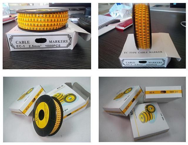 Ec-0 Cable Marker Yellow White Customized Color