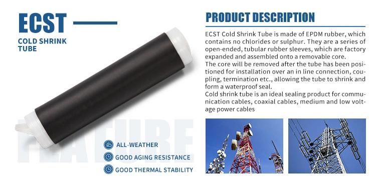 Expanded Onto a Removable Core EPDM Rubber Cold Shrink Tube