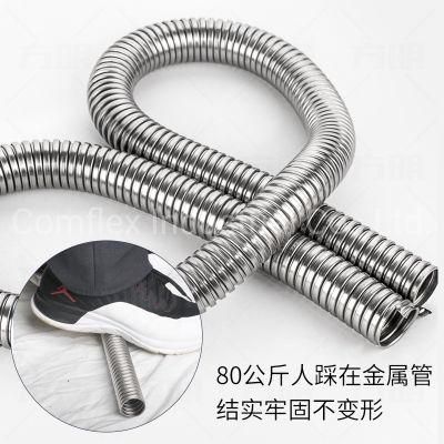 Stainless Steel 304 316 Explosion Proof Liquid Tight Flexible Accordion Pipe Electric Wire Cable Protection Flex Conduit Price