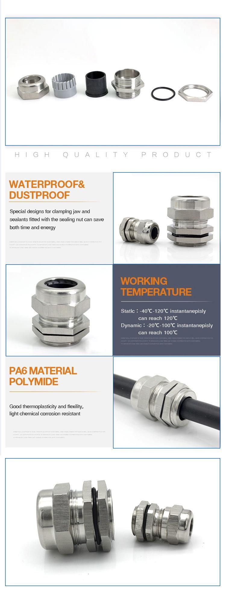 Stainless Steel Cable Gland G NPT Thread Waterproof Cable Gland M12