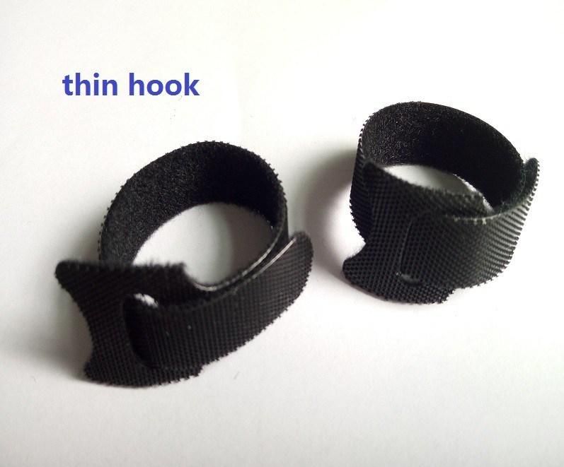 Magic Nylon Reusable Cable Ties with Eyelet Hole Back to Back Cable Tie Nylon Strap Magic Hook Loop Fastener Wrap