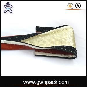 Silicone Rubber Coated Fiberglass Fire Sleeve with Hook &amp; Loop Closure