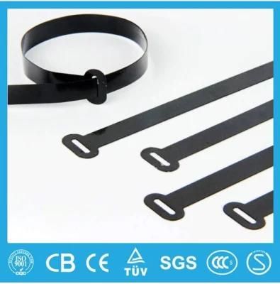 Stainless Steel Cable Ties- Ball-Lock Semi-Polyester Coated Ties Free Sample