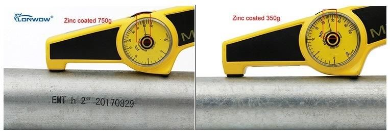 EMT Conduit for Electrical Metallic Tubing with Galvanized