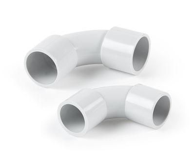 Electric Wire Cable Protection Pipe Fittings Plastic PVC Solid Elbow