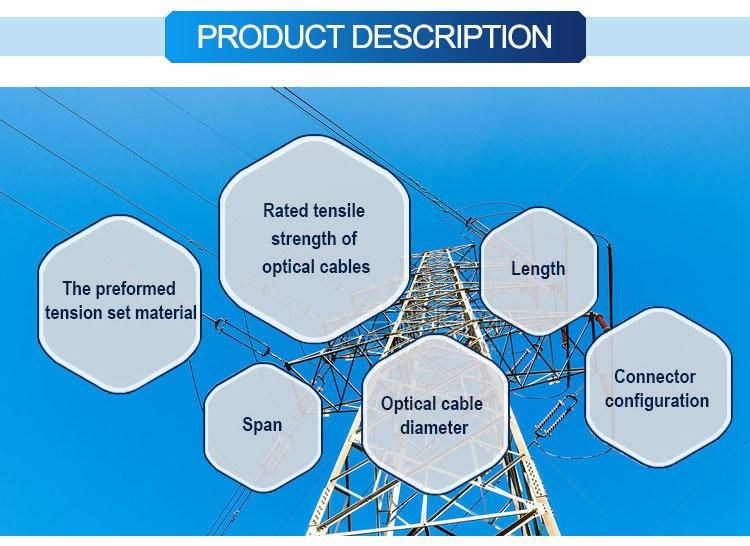 High Quality Preformed Dead End Guy Grip for ADSS or Opgw Cable Strain Tension Cable Clamp for Cable Accessories