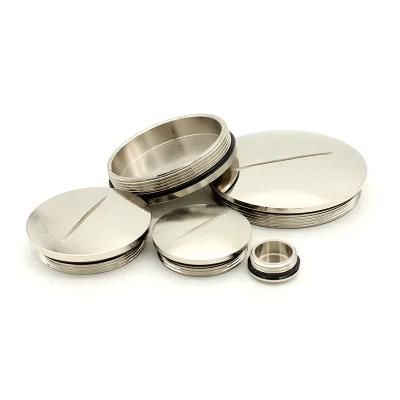 Pg42 Nickel Brass Threaded Plug for Cables Plastic Screw Cap