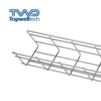 Custom 2021 Electro-Galvanized Cable Basket Tray Coupler Wire Mesh Cable Basket Tray Price