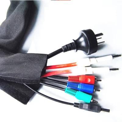 Fabric Flexible Dustproof Wire Management with Hook and Loop Cable Wrap Electrical-Cable-Sheath