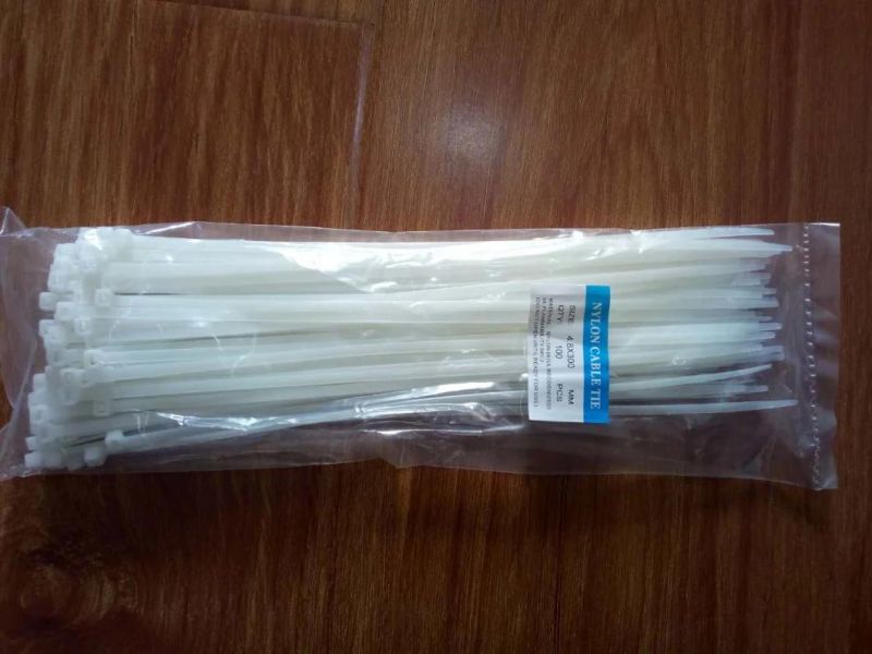 4.8*300mm Nylon Cable Ties UV Cable Ties (100-Pack)