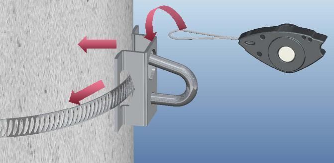 Galvanized Steel Telecom Drop Wire Clamp FTTH Fitting