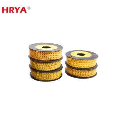 Wholesale Ec-0 Ec-1 Ec-3 Electric Sleeve Tube Wire Number Yellow Cable Marker