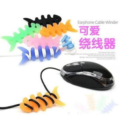 Colored Fishbone Earphone Cable Winder