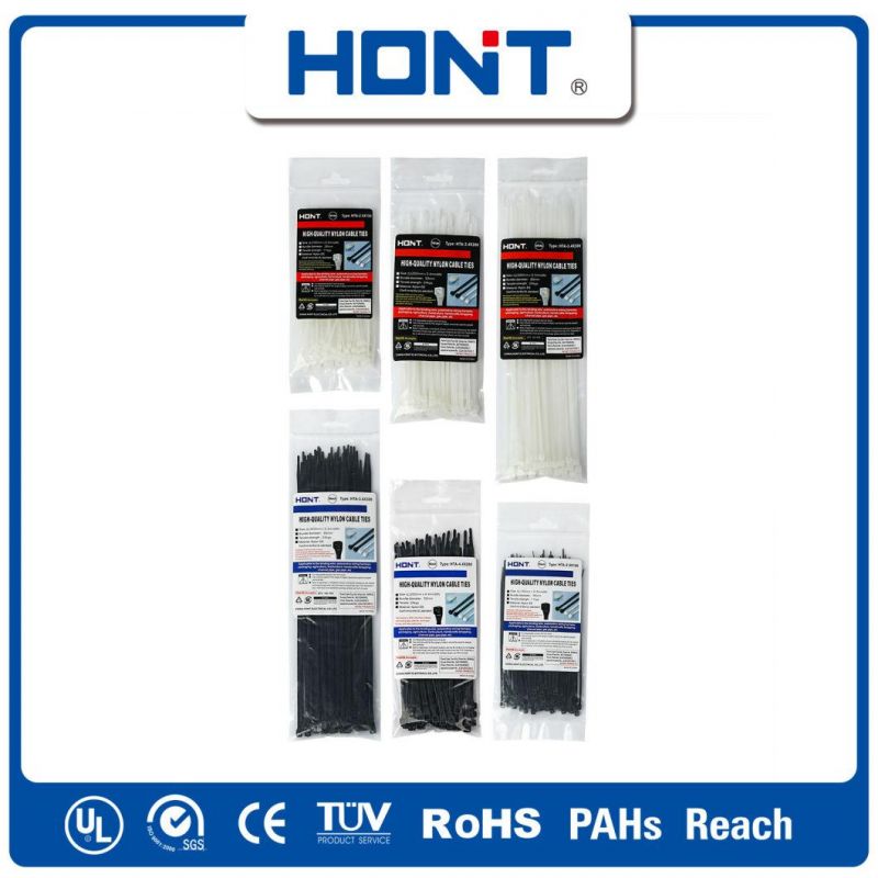 SGS Approved Hont Plastic Bag + Sticker Exporting Carton/Tray Nylon Tie Cable Accessories