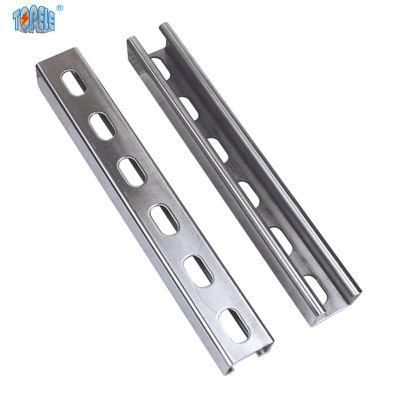 Hot DIP Galvanized 41X41X2.5mm Plain/Slotted Strut Channel Unistrut Channel