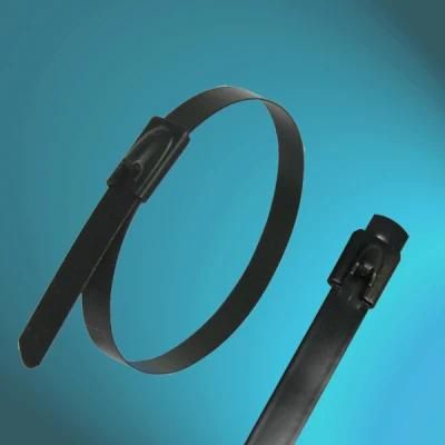 Chinese Manufacture Self Lock Epoxy Fully-Coated Stainless Steel Cable Ties