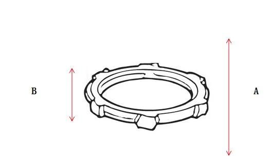 Galvanized Stee/Zincl IMC Conduit Locknuts