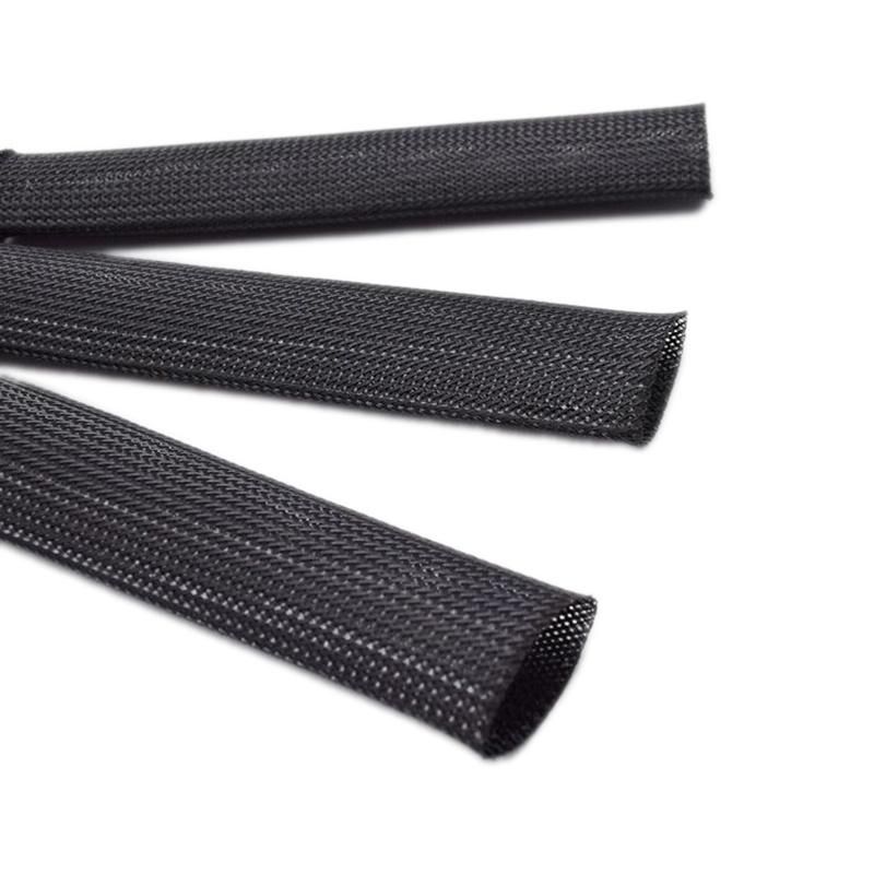 PPS Expandable Braided Cable Wire Sleeving for Flame-Retardancy