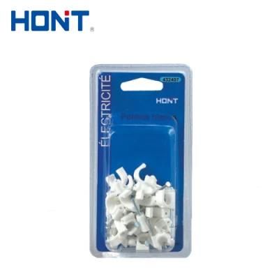 Square 20mm Nail Nylon Cable Clips with PE
