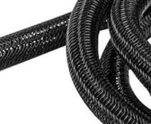 Self-Closing, Overlapping Edge Pet PA Filament Knitted Hose Protector for Automotive