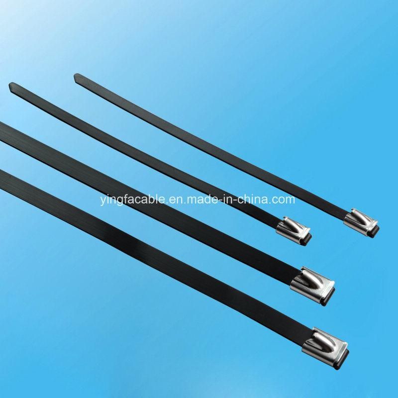 100PCS Strong Stainless Steel Grade Metal Locking Zip Ties 7.9X450mm