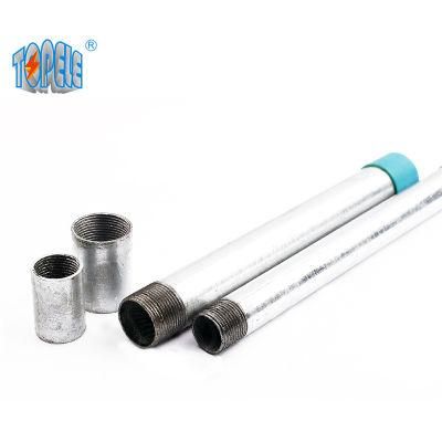Gi Electrical Pipe BS31 Conduit Hot DIP Galvanized with Coupler and Cap