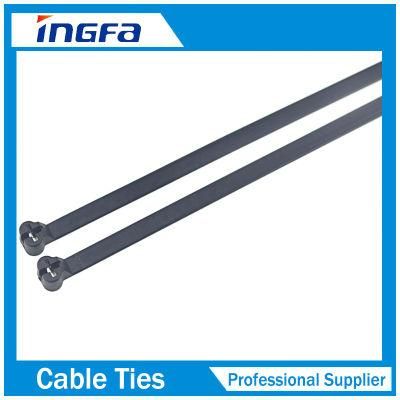 Nylon Cable Tie with Stainless Steel Inlay Made From Nylon 66