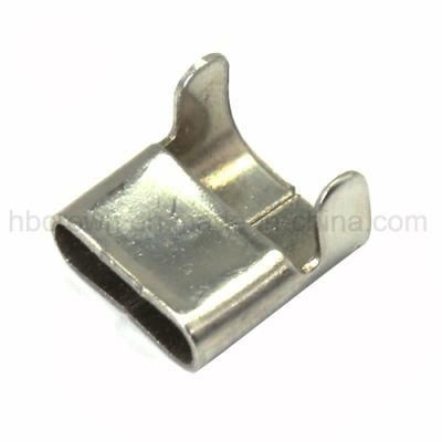 L Type 3/8&prime; &prime; Stainless Steel Banding Buckle