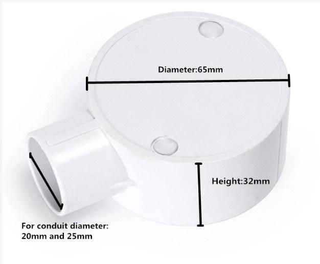 LSZH 1 Way Grey Electrical Halogen Free Shallow Junction Box
