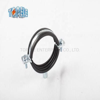 Two-Screw Pipe Clamps, M8/M10 Connecting Thread, 3/8 to 8 Inch