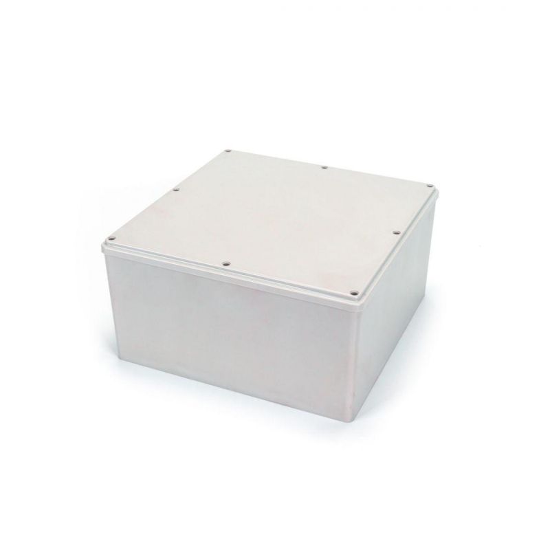 Gray Plastic Rectangular Exterior Waterproof Electrical Box