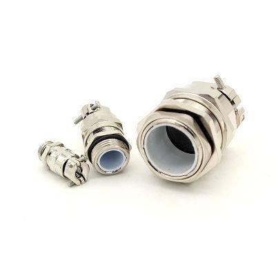 Nickel Brass Pg11 Double Lock Cable Gland Wire Connector