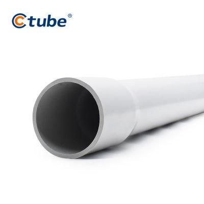 UL651 Underground Fireproof Electric Cable Wiring Construction Plastic 1 2 Inch Rigid Conduit Pipe