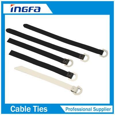 Ring Lock D-Lock Stainless Steel Cable Tie with Coated